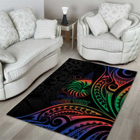 New Caledonia Polynesian Tatoo Personalised Area Rug