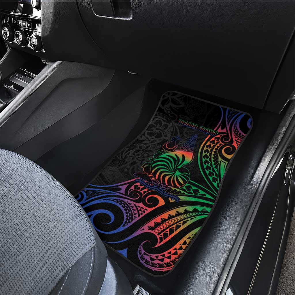 New Caledonia Polynesian Tatoo Personalised Car Mats LT9 - Polynesian Pride
