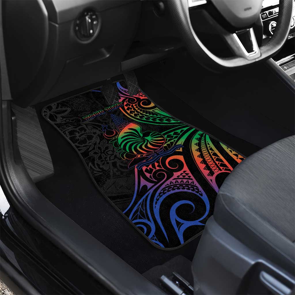 New Caledonia Polynesian Tatoo Personalised Car Mats LT9 - Polynesian Pride