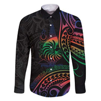 New Caledonia Polynesian Tatoo Personalised Family Matching Mermaid Dress and Hawaiian Shirt