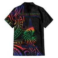 New Caledonia Polynesian Tatoo Personalised Family Matching Puletasi and Hawaiian Shirt