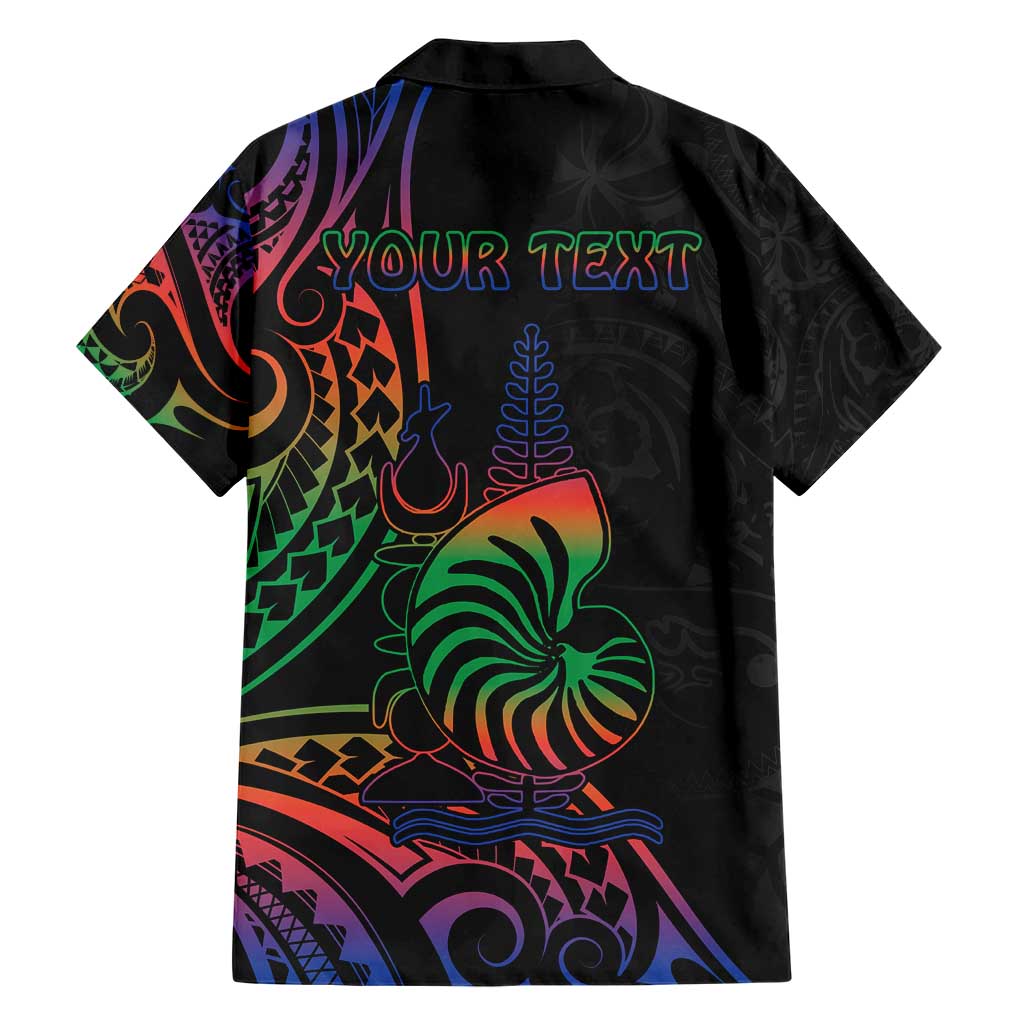 New Caledonia Polynesian Tatoo Personalised Hawaiian Shirt