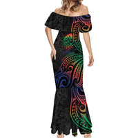 New Caledonia Polynesian Tatoo Personalised Mermaid Dress