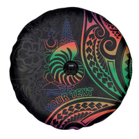 New Caledonia Polynesian Tatoo Personalised Spare Tire Cover LT9 - Polynesian Pride