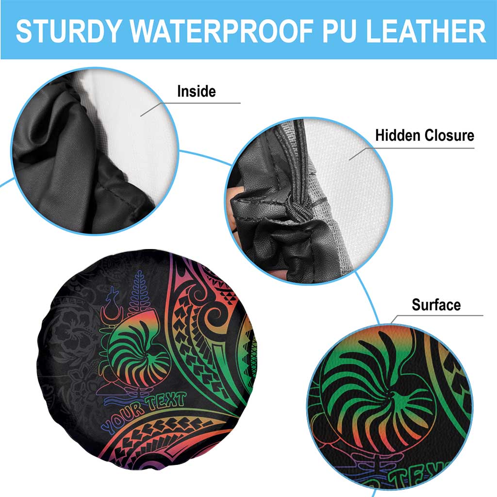 New Caledonia Polynesian Tatoo Personalised Spare Tire Cover LT9 - Polynesian Pride