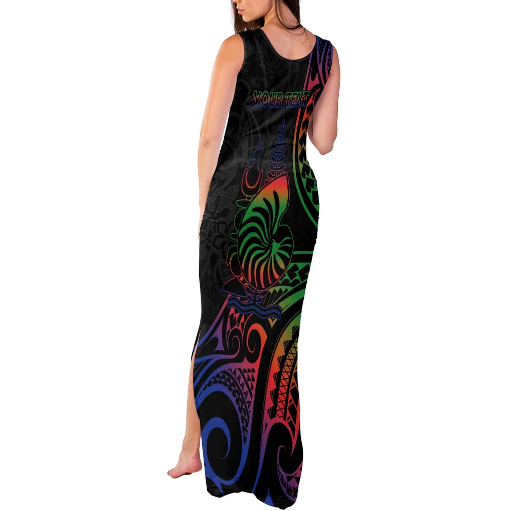 New Caledonia Polynesian Tatoo Personalised Tank Maxi Dress