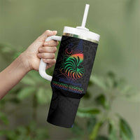 New Caledonia Polynesian Tatoo Personalised Tumbler With Handle