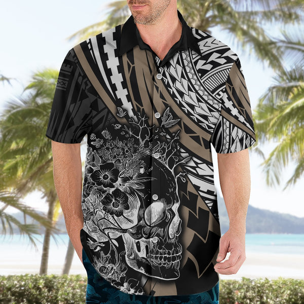 (Custom Personalised) Hawaii Polynesian T Shirt Kid Gold Tiki Masks Hawaiian LT13 main image 0