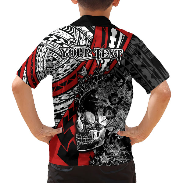 (Custom Personalised) Hawaii Polynesian T Shirt Kid Blue Sea Turtles Hawaiian LT13 main image 0