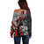 personalised-polynesia-skull-off-shoulder-sweater-tattoo-in-the-style-of-maori-with-marine-life-red