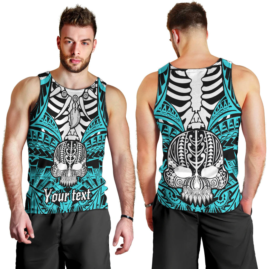 personalised-polynesia-skull-men-tank-top-with-boars-tusk-aqua-arty-vibe