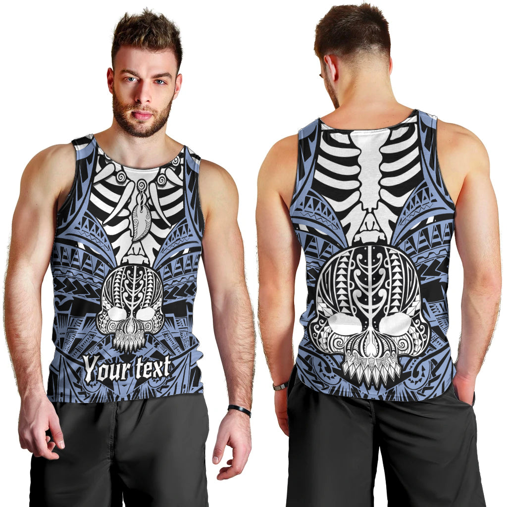 personalised-polynesia-skull-men-tank-top-with-boars-tusk-blue-arty-vibe