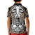 Personalised Polynesia Skull Kid Polo Shirt With Boars Tusk Gold Arty Vibe LT9 - Polynesian Pride