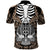 Personalised Polynesia Skull Polo Shirt With Boars Tusk Gold Arty Vibe LT9 - Polynesian Pride