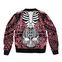 personalised-polynesia-skull-bomber-jacket-with-boars-tusk-pink-arty-vibe
