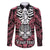 personalised-polynesia-skull-family-matching-off-shoulder-short-dress-and-hawaiian-shirt-with-boars-tusk-pink-arty-vibe