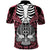 Personalised Polynesia Skull Polo Shirt With Boars Tusk Pink Arty Vibe LT9 - Polynesian Pride
