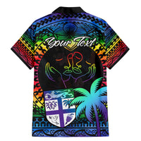 personalised-fiji-lgbt-family-matching-mermaid-dress-and-hawaiian-shirt-love-is-love-tapa-pattern-rainbow-water-color