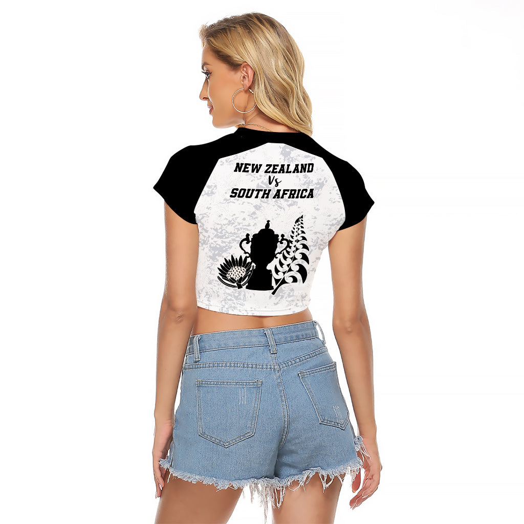 New Zealand South Africa Rugby Raglan Cropped T Shirt History Commemorative World Cup Winners Unique LT9 - Polynesian Pride