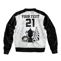 Custom New Zealand South Africa Rugby Bomber Jacket History Commemorative World Cup Winners Unique LT9 - Polynesian Pride