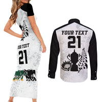 Custom New Zealand South Africa Rugby Couples Matching Short Sleeve Bodycon Dress and Long Sleeve Button Shirt History Commemorative World Cup Winners Unique LT9 - Polynesian Pride