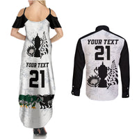 Custom New Zealand South Africa Rugby Couples Matching Summer Maxi Dress and Long Sleeve Button Shirt History Commemorative World Cup Winners Unique LT9 - Polynesian Pride