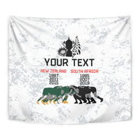 Custom New Zealand South Africa Rugby Tapestry History Commemorative World Cup Winners Unique LT9 - Polynesian Pride