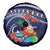 Felis Pusgua Guam Santa Spare Tire Cover Merry Christmas with Polynesian Tribal