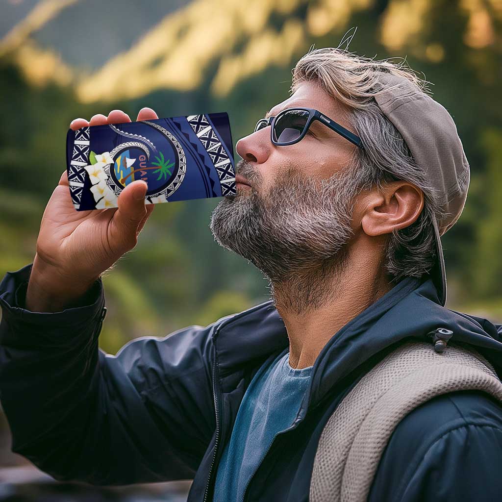 Hafai Adai Guam Guasalis 4 in 1 Can Cooler Tumbler Polynesian Tribal Pattern