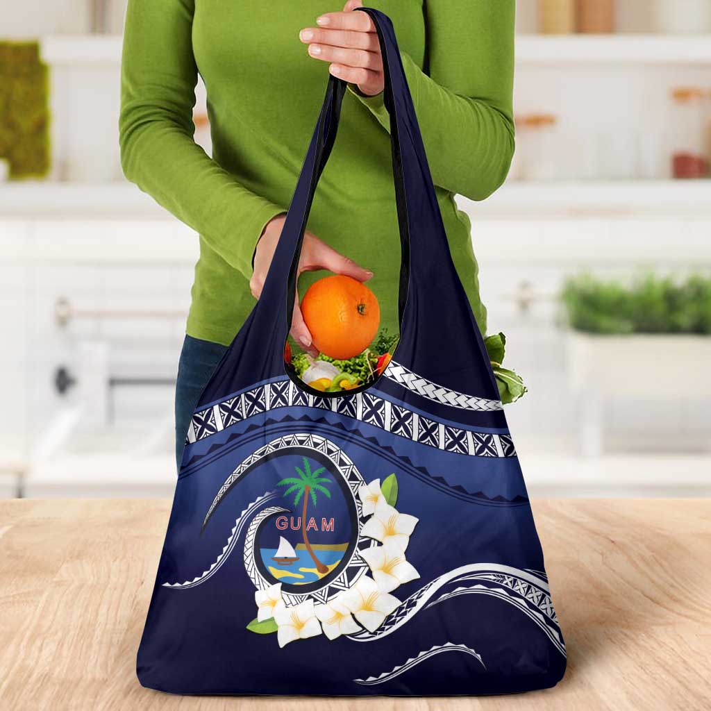 Hafai Adai Guam Guasalis Grocery Bag Polynesian Tribal Pattern