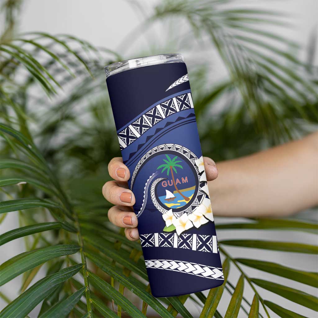 Hafai Adai Guam Guasalis Skinny Tumbler Polynesian Tribal Pattern