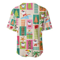 Mele Kalikimaka Hawaii Christmas Baseball Jersey Funny Santan Hippie Style LT9 - Polynesian Pride