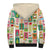 Mele Kalikimaka Hawaii Christmas Sherpa Hoodie Funny Santan Hippie Style