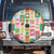 Mele Kalikimaka Hawaii Christmas Spare Tire Cover Funny Santan Hippie Style