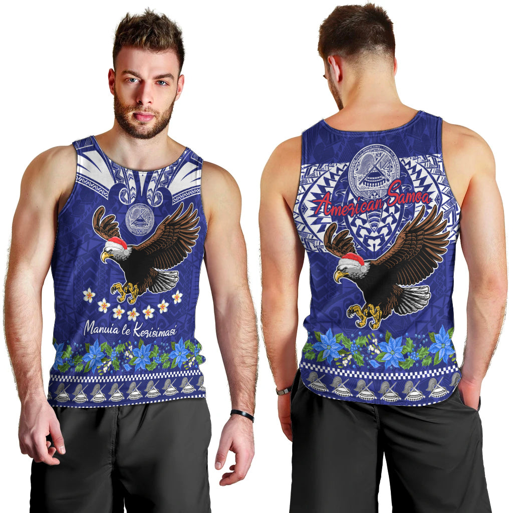 American Samoa Christmas Men Tank Top Manuia le Kerisimasi Polynesian Tribal LT9 - Polynesian Pride