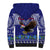American Samoa Christmas Sherpa Hoodie Manuia le Kerisimasi Polynesian Tribal LT9 - Polynesian Pride