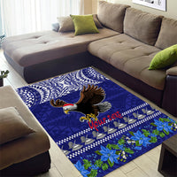 Personalised American Samoa Christmas Area Rug Manuia le Kerisimasi Polynesian Tribal LT9 - Polynesian Pride