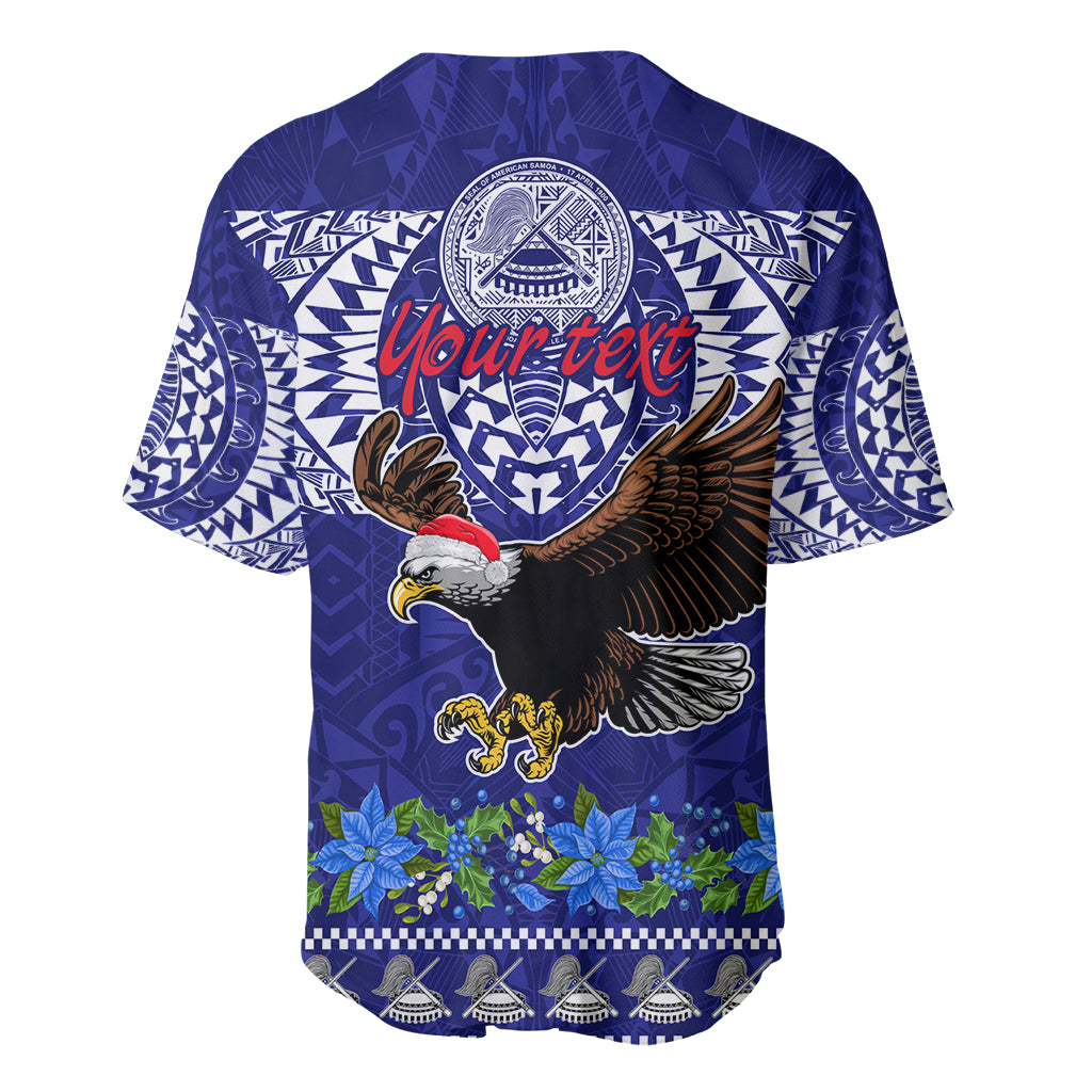 Personalised American Samoa Christmas Baseball Jersey Manuia le Kerisimasi Polynesian Tribal LT9 - Polynesian Pride