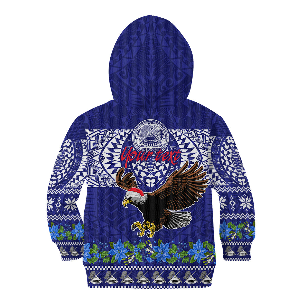 Personalised American Samoa Christmas Kid Hoodie Manuia le Kerisimasi Polynesian Tribal LT9 - Polynesian Pride