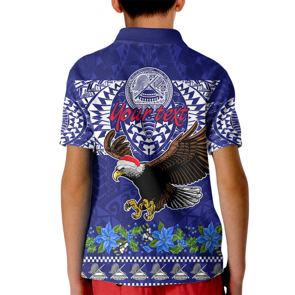 Personalised American Samoa Christmas Kid Polo Shirt Manuia le Kerisimasi Polynesian Tribal LT9 - Polynesian Pride