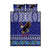 Personalised American Samoa Christmas Quilt Bed Set Manuia le Kerisimasi Polynesian Tribal LT9 Blue - Polynesian Pride