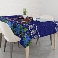 Personalised American Samoa Christmas Tablecloth Manuia le Kerisimasi Polynesian Tribal LT9 - Polynesian Pride