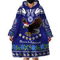 Personalised American Samoa Christmas Wearable Blanket Hoodie Manuia le Kerisimasi Polynesian Tribal LT9 - Polynesian Pride