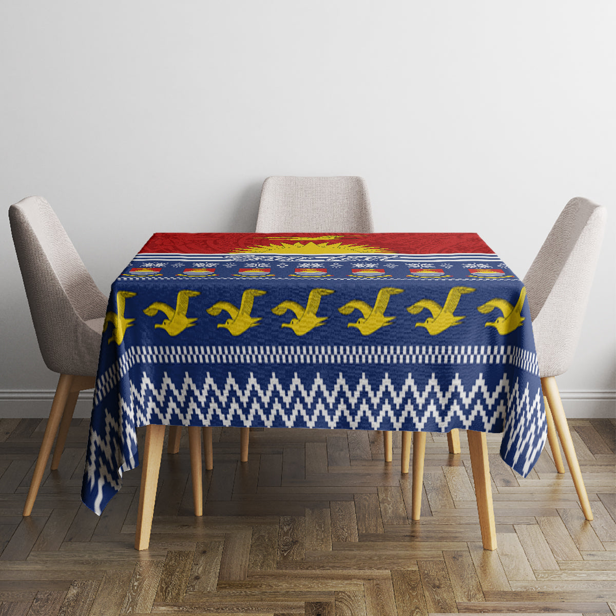 Personalised Kiribati Christmas Tablecloth Tekeraoi n Te Tiritimati Polynesian Tribal LT9 - Polynesian Pride