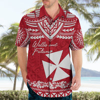 Personalised Wallis and Futuna Christmas Hawaiian Shirt Polynesian Tribal LT9 - Polynesian Pride