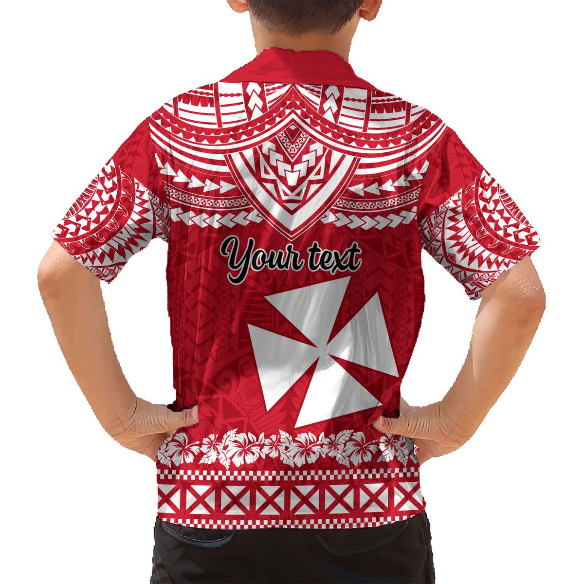 Personalised Wallis and Futuna Christmas Hawaiian Shirt Polynesian Tribal LT9 - Polynesian Pride