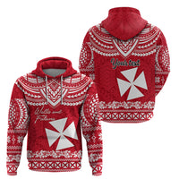 Personalised Wallis and Futuna Christmas Hoodie Polynesian Tribal LT9 - Polynesian Pride