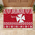 Personalised Wallis and Futuna Christmas Rubber Doormat Polynesian Tribal LT9 - Polynesian Pride