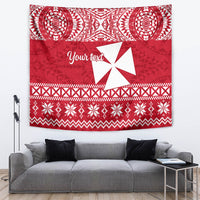 Personalised Wallis and Futuna Christmas Tapestry Polynesian Tribal LT9 - Polynesian Pride