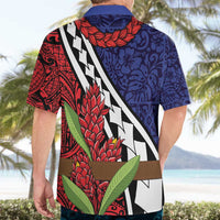 Samoan Ula Fala Flowers Hawaiian Shirt Christmas Santa Belt